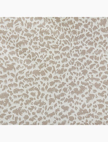 Rideau jacquard abstrait texturé à oeillets