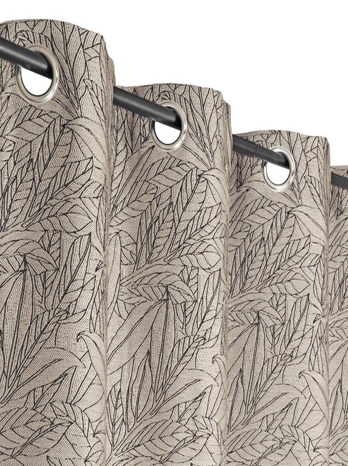 Rideau Jacquard Base Plombée - prêt à Poser. - Kiabi