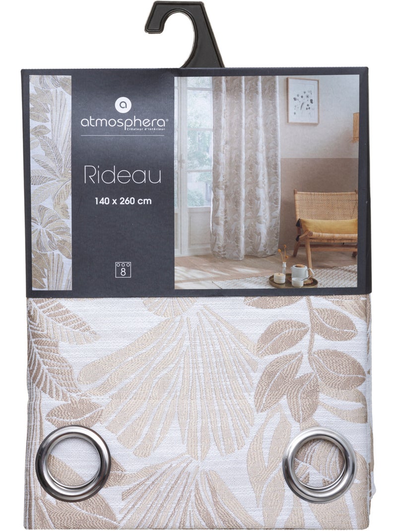 Rideau jacquard BEJUCO Lin - Kiabi