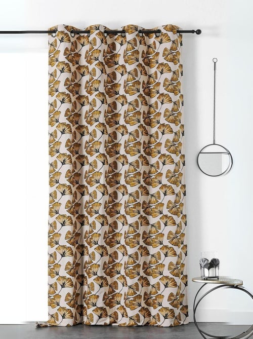 Rideau jacquard Biloba - Kiabi