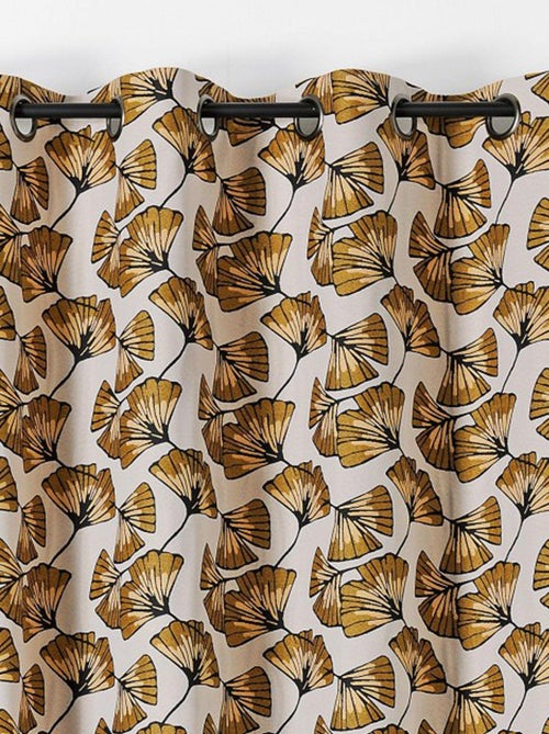 Rideau jacquard Biloba - Kiabi