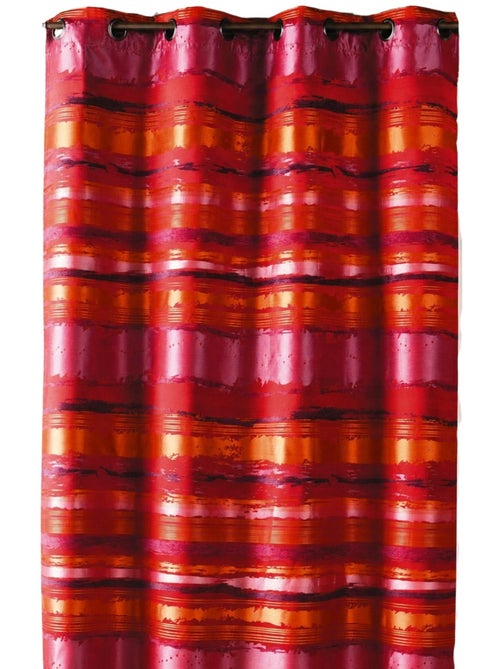 Rideau jacquard coloré rayé - Kiabi
