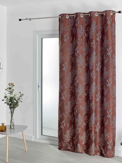 Rideau jacquard esprit nature - Kiabi