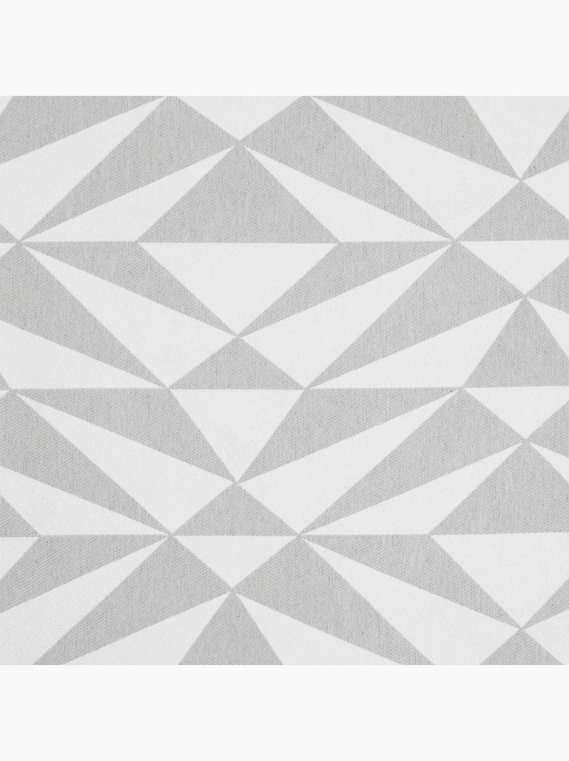 Rideau jacquard géométrique Gris clair - Kiabi