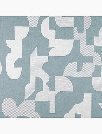 Rideau jacquard géométrique texturé rétro
