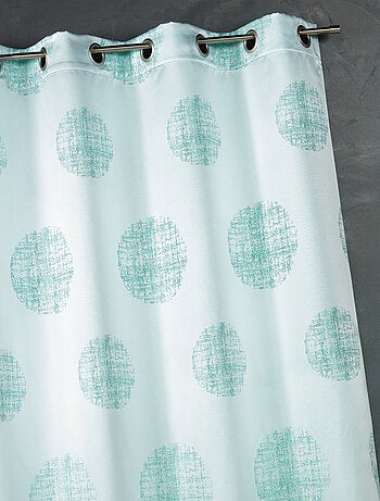 Rideau jacquard imprimé rond chiné