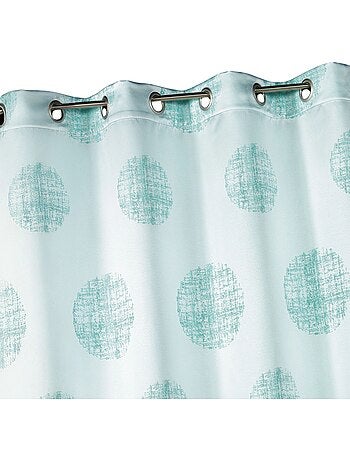 Rideau jacquard imprimé rond chiné