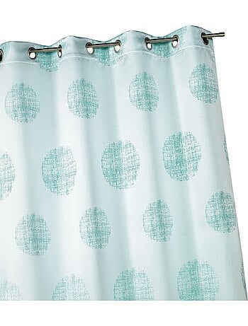 Rideau jacquard imprimé rond chiné