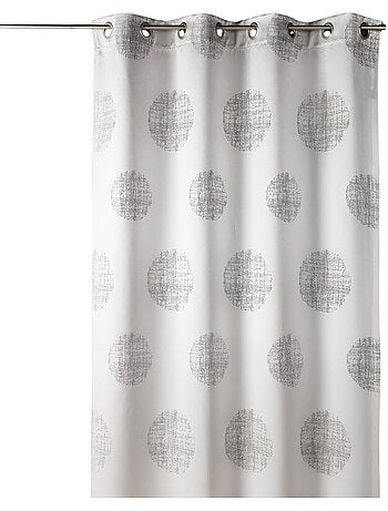 Rideau jacquard imprimé rond chiné