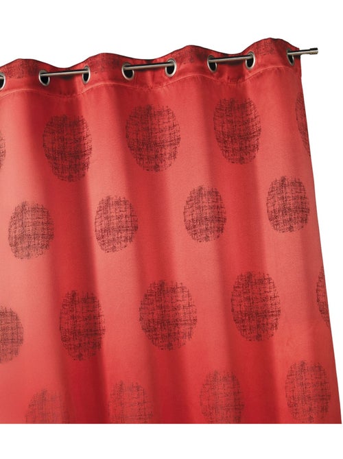 Rideau jacquard imprimé rond chiné - Kiabi Rideau jacquard imprimé rond chiné - Kiabi