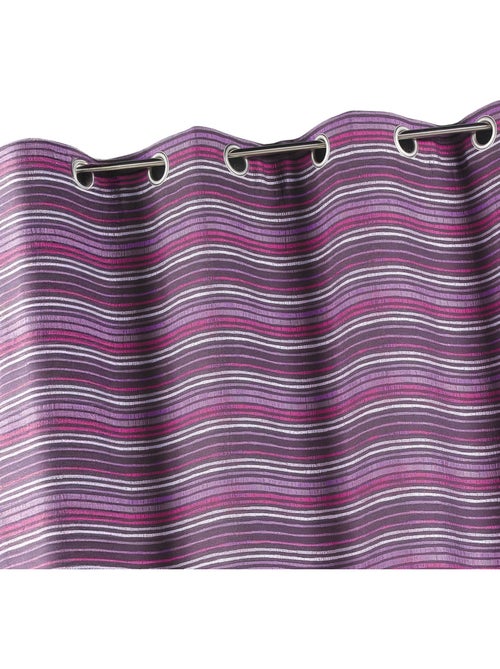 Rideau jacquard isolant à fines rayures - Kiabi Rideau jacquard isolant à fines rayures - Kiabi
