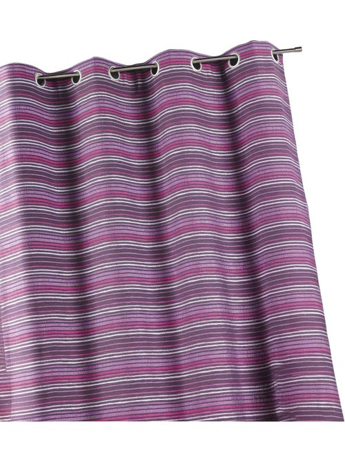 Rideau jacquard isolant à fines rayures - Kiabi Rideau jacquard isolant à fines rayures - Kiabi