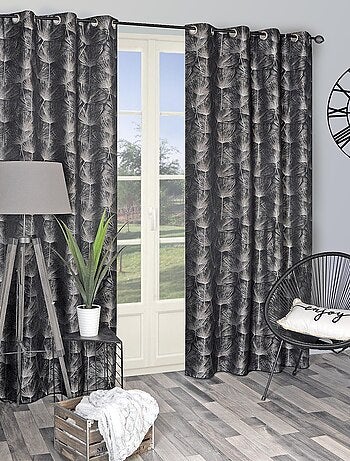 Rideau Jacquard lourd base Plombé - prêt à Poser.