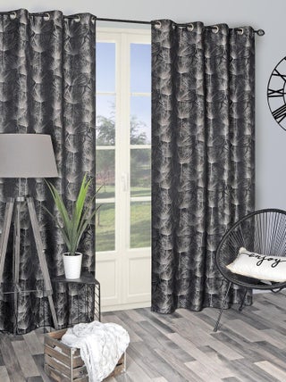 Rideau Jacquard lourd base Plombé - prêt à Poser.
