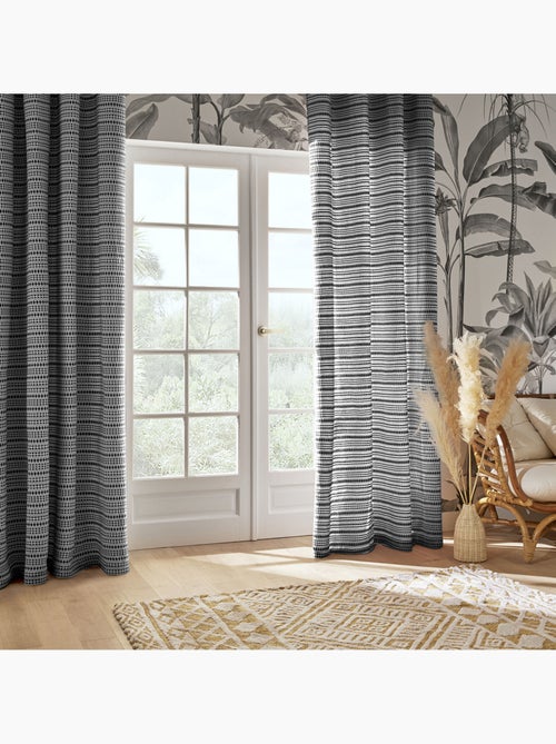 Rideau jacquard MICAH - Kiabi Rideau jacquard MICAH - Kiabi