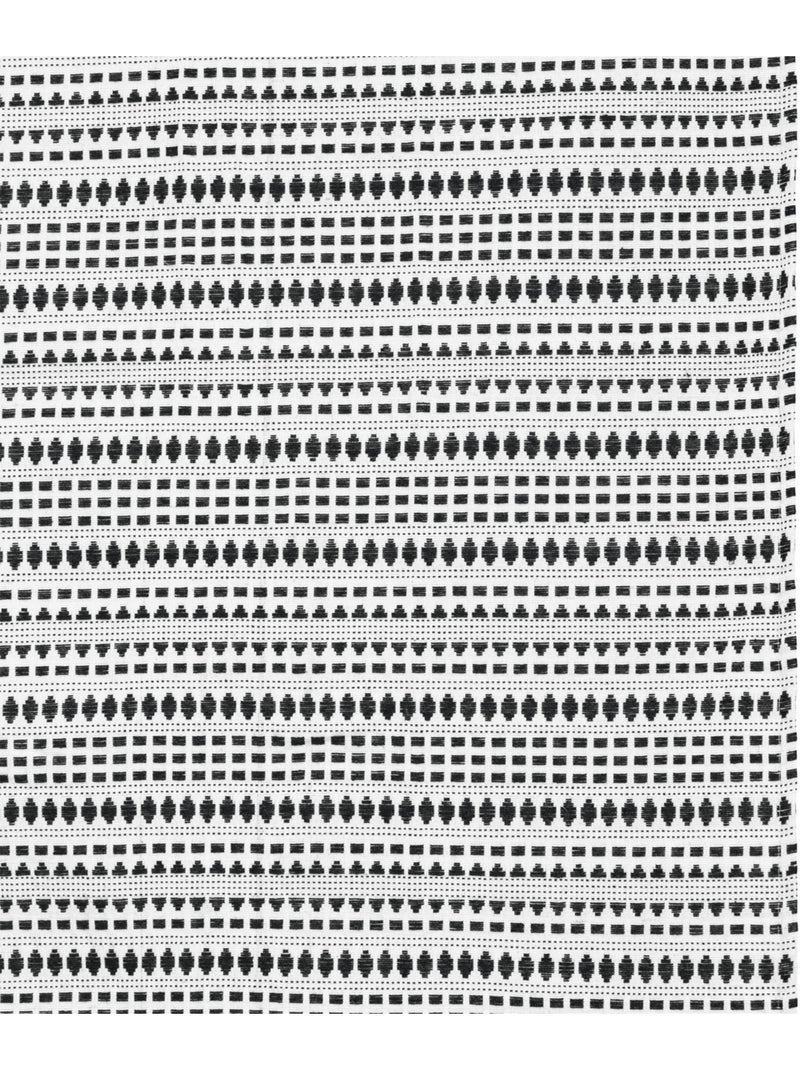 Rideau jacquard MICAH Bleu foncé - Kiabi