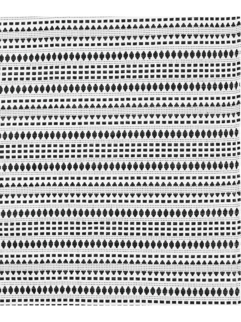 Rideau jacquard MICAH Bleu foncé - Kiabi
