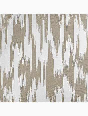 Rideau jacquard motif ikat en fils upcyclés