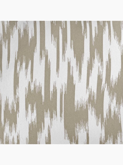 Rideau jacquard motif ikat en fils upcyclés - Kiabi