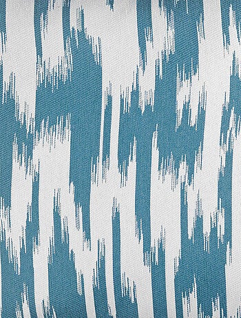 Rideau jacquard motif ikat en fils upcyclés