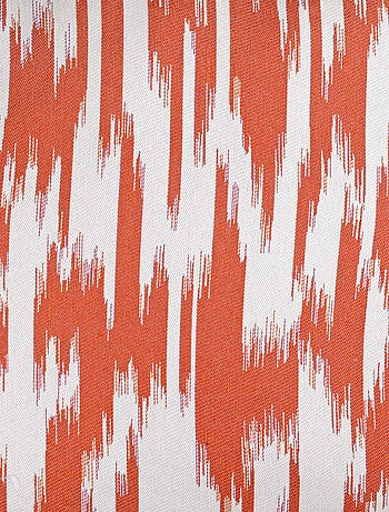 Rideau jacquard motif ikat en fils upcyclés