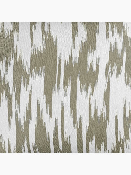 Rideau jacquard motif ikat en fils upcyclés - Kiabi