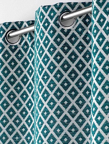 Rideau Jacquard motif losange