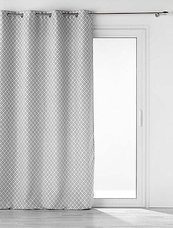 Rideau Jacquard motif losange
