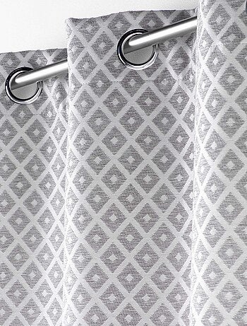 Rideau Jacquard motif losange