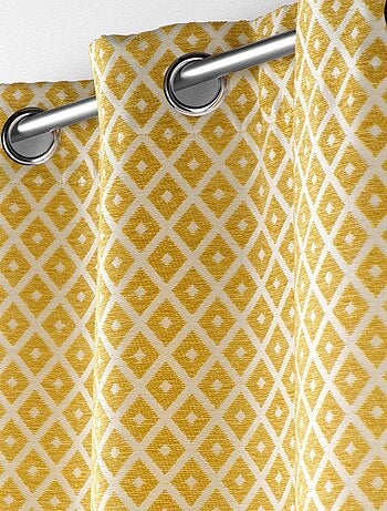 Rideau Jacquard motif losange