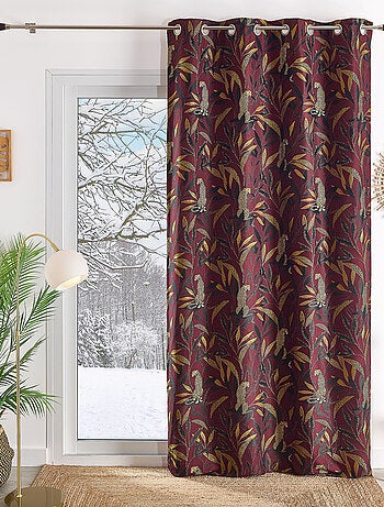 Rideau Jacquard motif panthère