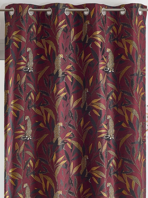 Rideau Jacquard motif panthère - Kiabi