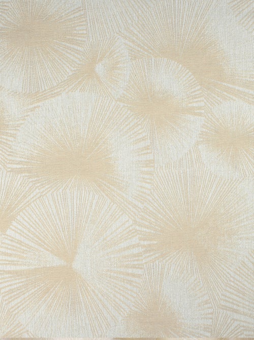 Rideau jacquard motif soleil à oeillets - Kiabi