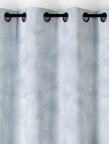 Rideau jacquard motif soleil à oeillets