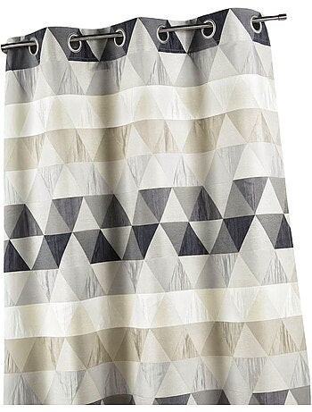 Rideau jacquard motif triangles