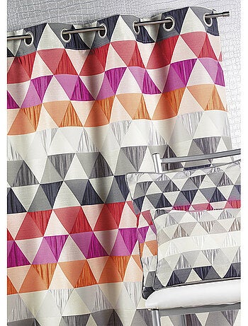 Rideau jacquard motif triangles