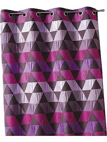 Rideau jacquard motif triangles