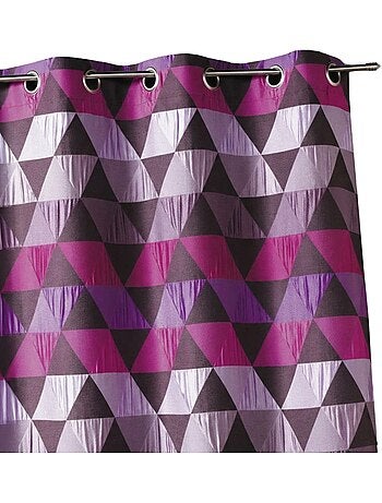 Rideau jacquard motif triangles