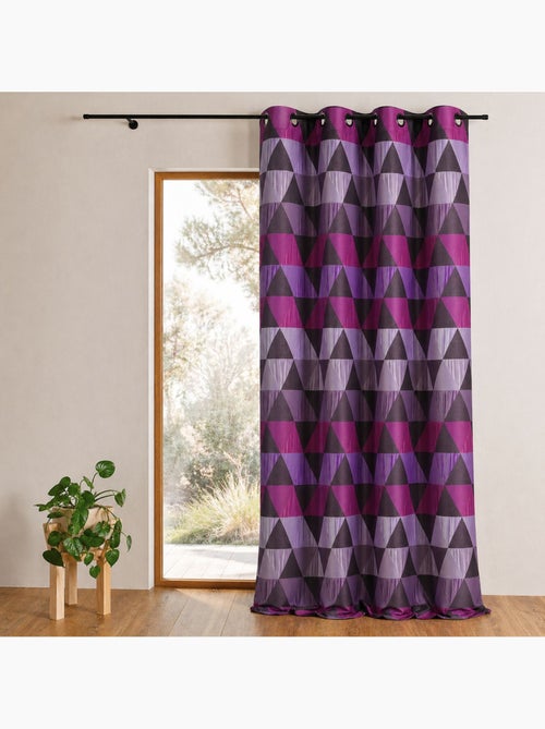 Rideau jacquard motif triangles - Kiabi Rideau jacquard motif triangles - Kiabi