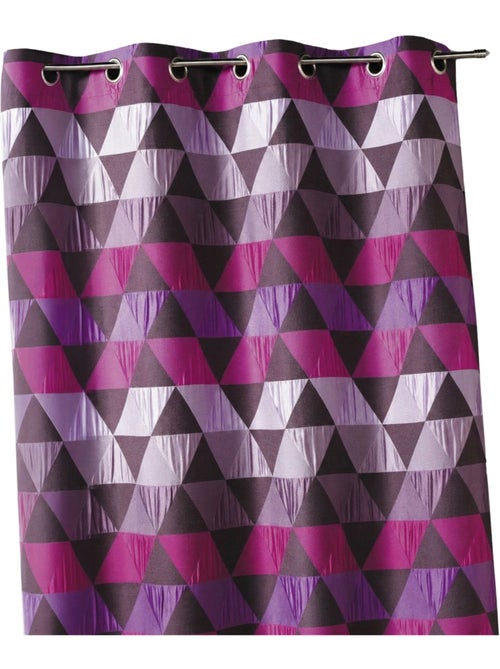 Rideau jacquard motif triangles - Kiabi Rideau jacquard motif triangles - Kiabi
