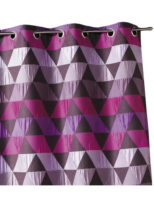 Rideau jacquard motif triangles - Kiabi Rideau jacquard motif triangles - Kiabi