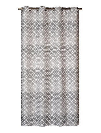 Rideau Jacquard motifs géométrique - prêt à poser.