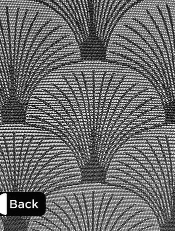 Rideau Jacquard motifs queue de Paon - prêt à Poser.