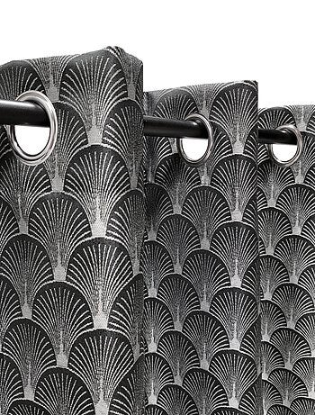 Rideau Jacquard motifs queue de Paon - prêt à Poser.