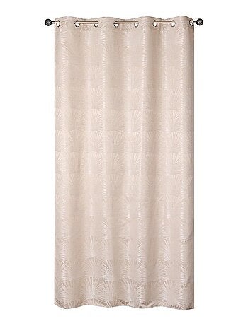 Rideau Jacquard Palme Tropical - prêt à Poser.