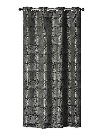 Rideau Jacquard Palme Tropical - prêt à Poser.