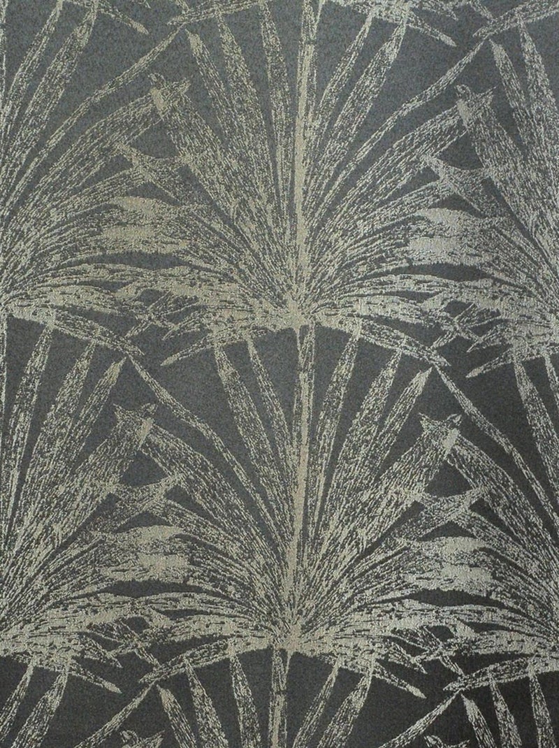 Rideau Jacquard Palme Tropical - prêt à Poser. Kaki - Kiabi