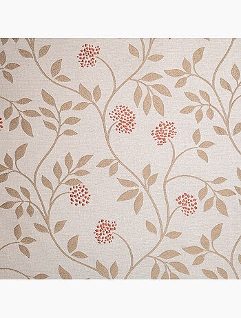 Rideau jacquard polycoton motifs végétaux