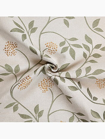 Rideau jacquard polycoton motifs végétaux