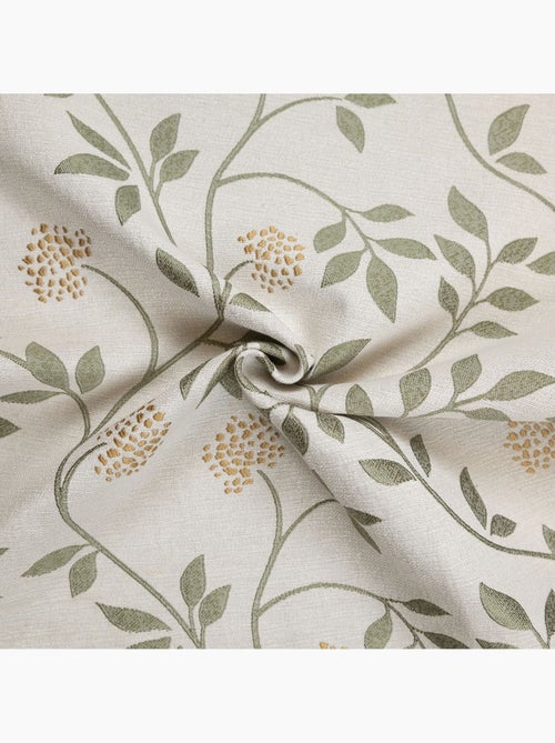 Rideau jacquard polycoton motifs végétaux - Kiabi